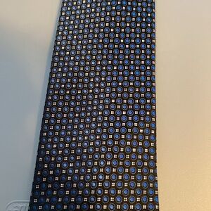 Saddlebred Geometric Blue and Black Tie